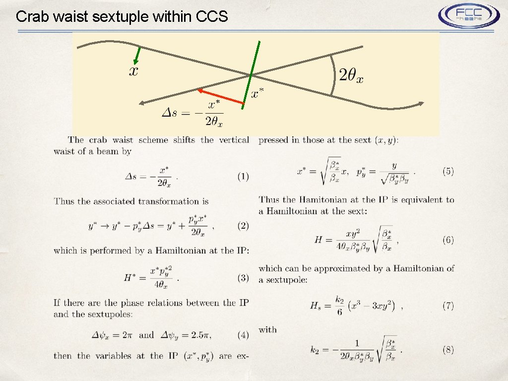 Crab waist sextuple within CCS 