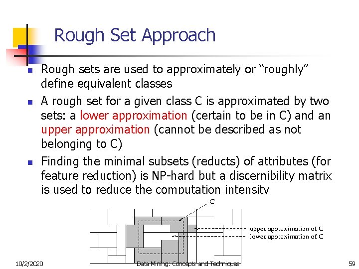 Rough Set Approach n n n Rough sets are used to approximately or “roughly”