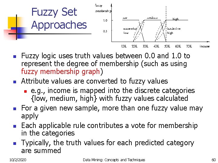 Fuzzy Set Approaches n n n Fuzzy logic uses truth values between 0. 0
