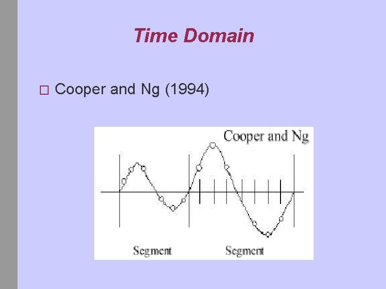 Time Domain � Cooper and Ng (1994) 