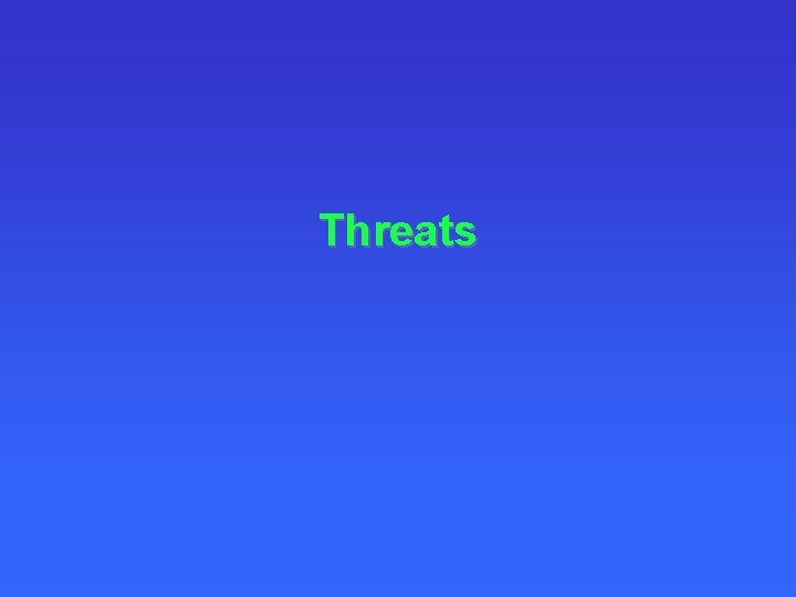 Threats 