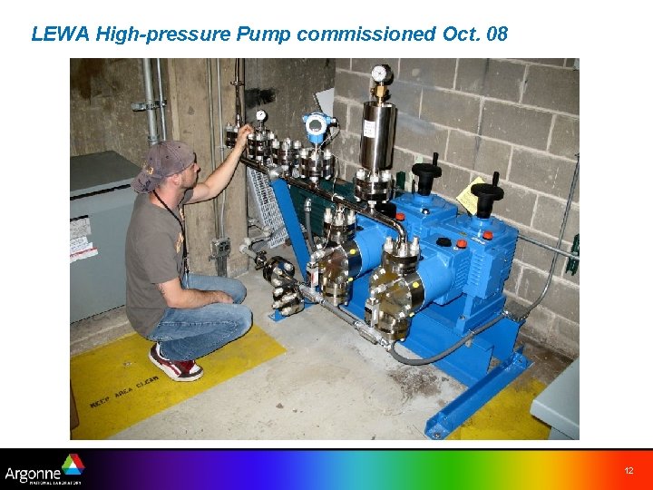 LEWA High-pressure Pump commissioned Oct. 08 12 