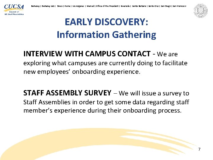 Berkeley | Berkeley Lab | Davis | Irvine | Los Angeles | Merced |