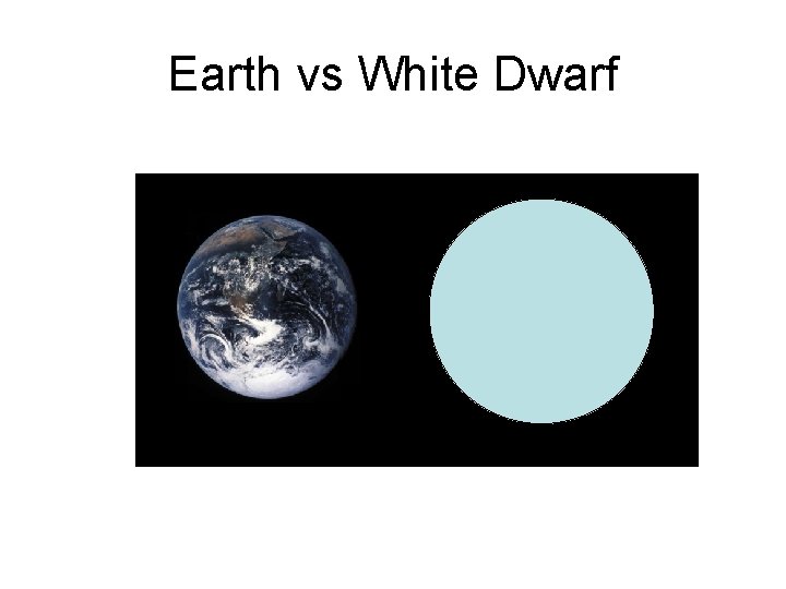 Earth vs White Dwarf 