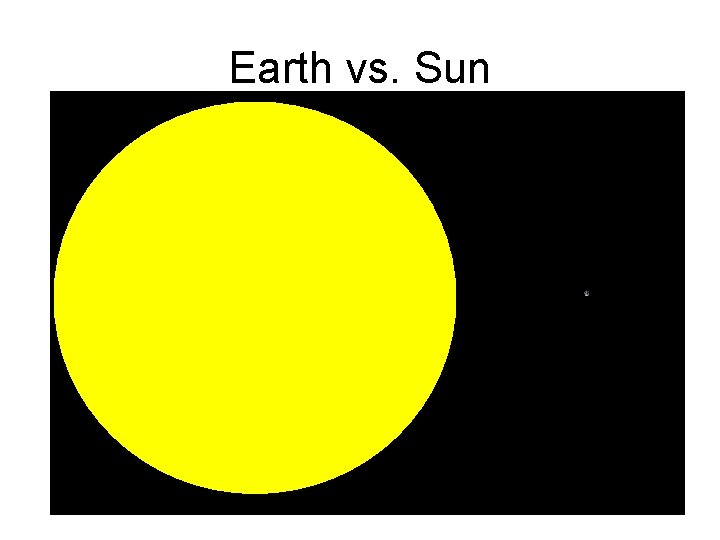 Earth vs. Sun 