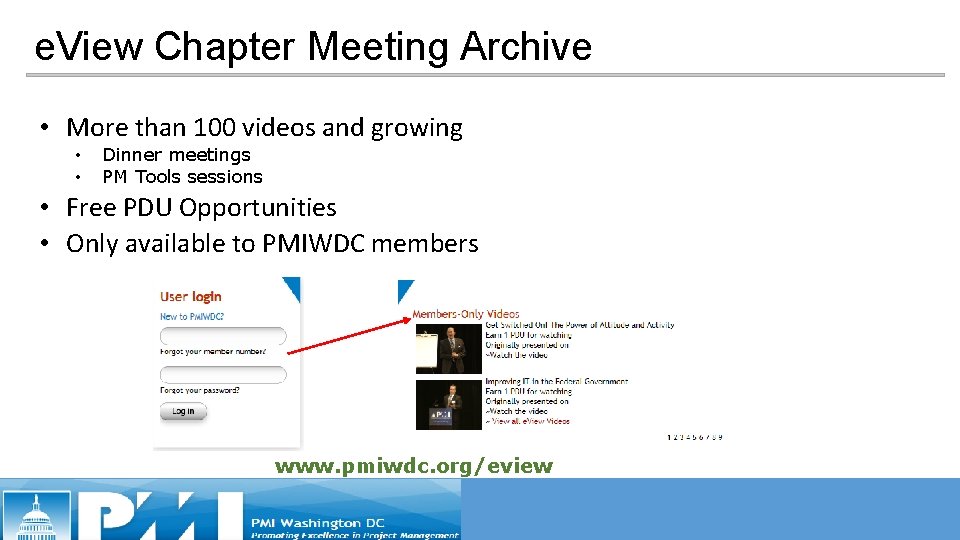e. View Chapter Meeting Archive • More than 100 videos and growing • • e. View Chapter Meeting Archive • More than 100 videos and growing • •