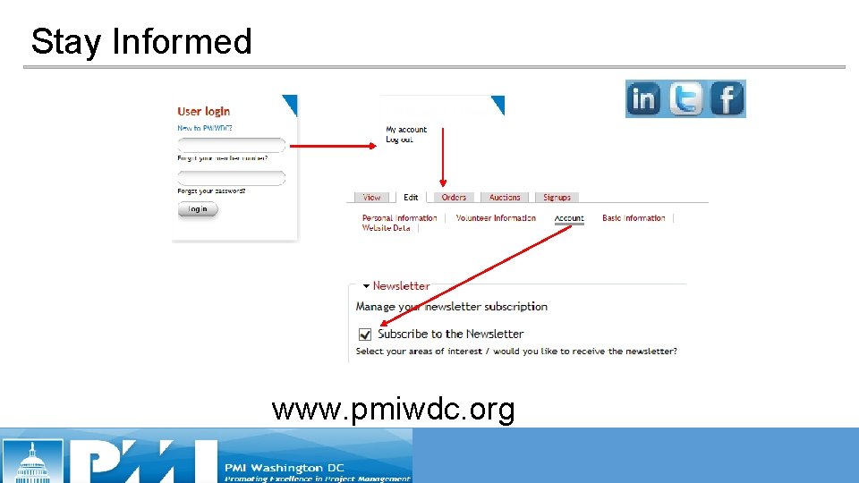 Stay Informed www. pmiwdc. org Stay Informed www. pmiwdc. org