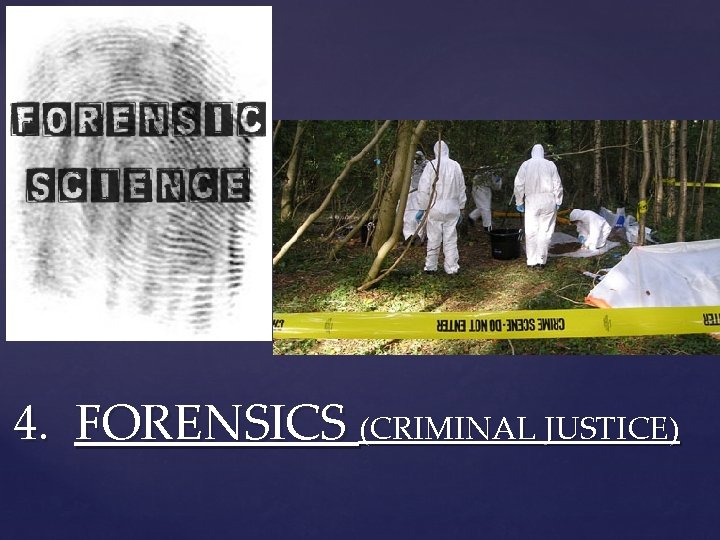 4. FORENSICS (CRIMINAL JUSTICE) 