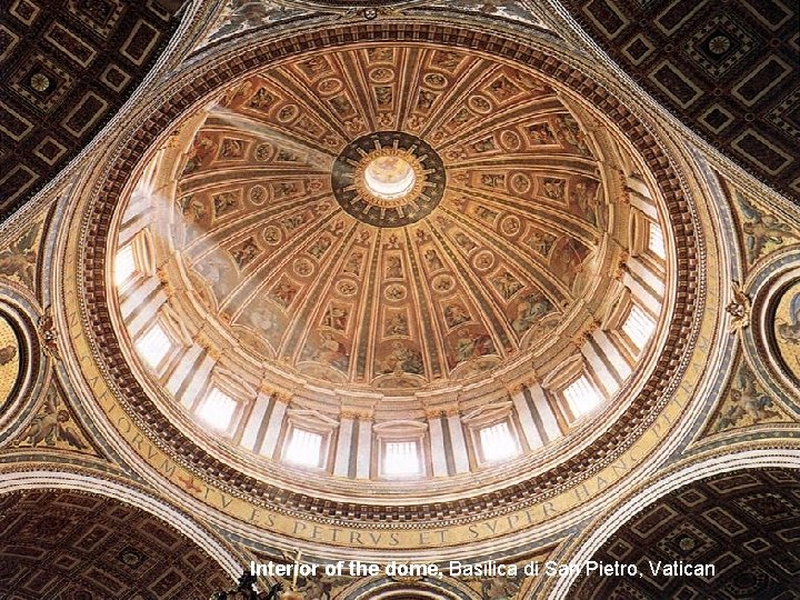 Interior of the dome, Basilica di San Pietro, Vatican 