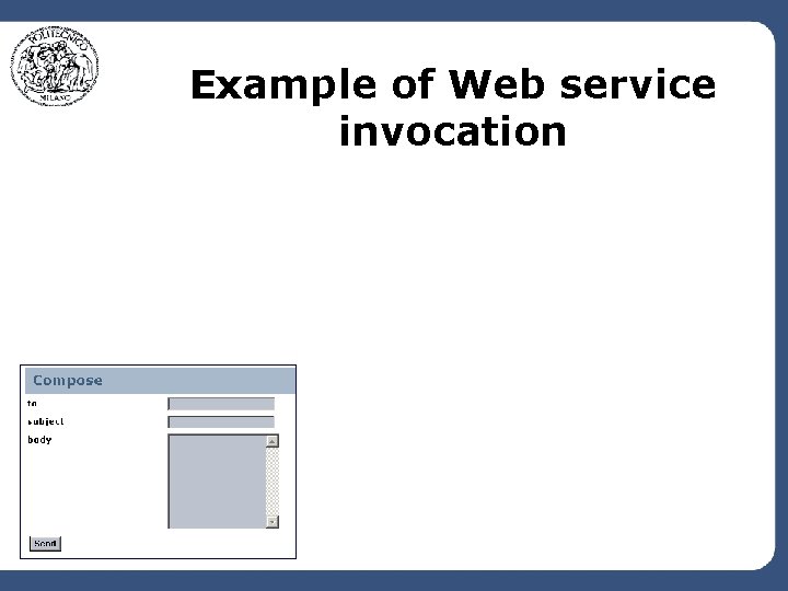 Example of Web service invocation 