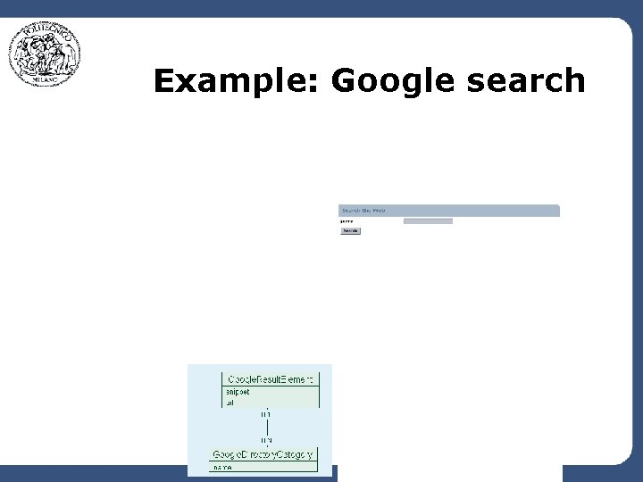 Example: Google search 