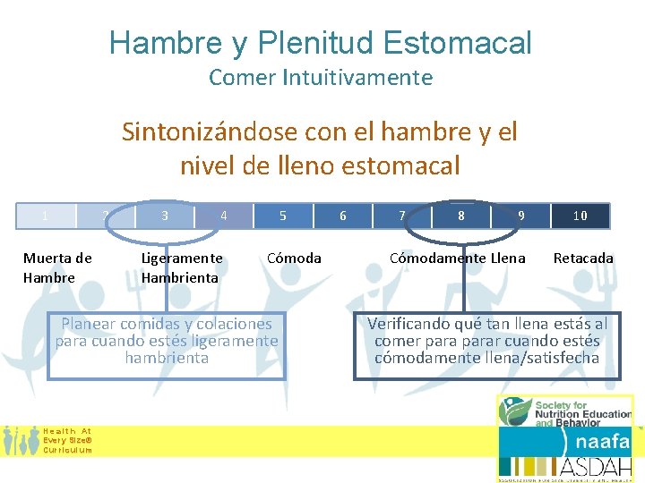 Hambre y Plenitud Estomacal Comer Intuitivamente Sintonizándose con el hambre y el nivel de