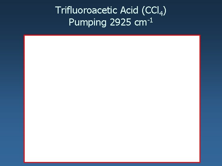 Trifluoroacetic Acid (CCl 4) Pumping 2925 cm-1 