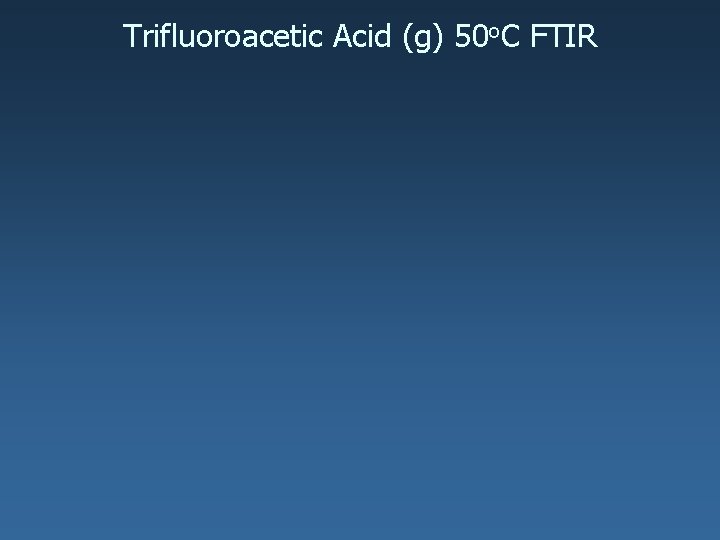 Trifluoroacetic Acid (g) 50 o. C FTIR 