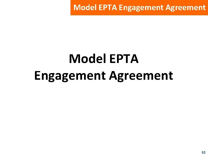 Model EPTA Engagement Agreement 61 