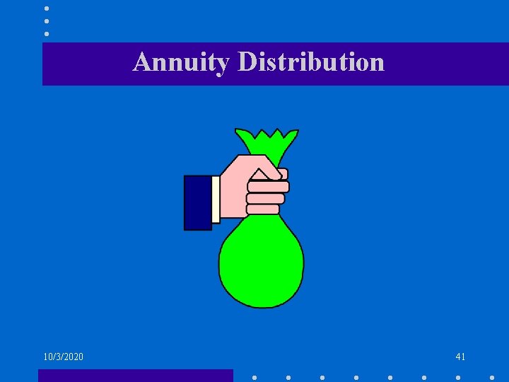 Annuity Distribution 10/3/2020 41 