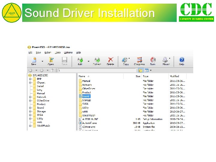 Sound Driver Installation 