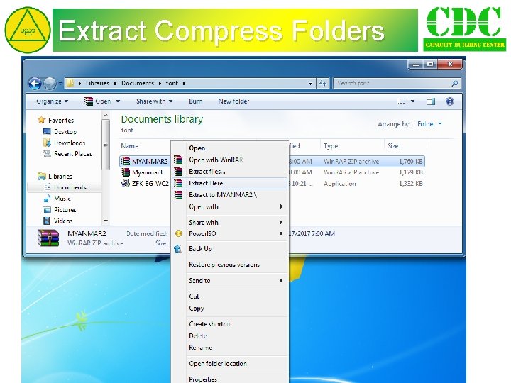 Extract Compress Folders 