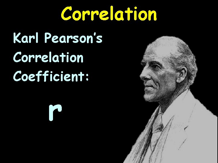 Correlation Karl Pearson’s Correlation Coefficient: r 