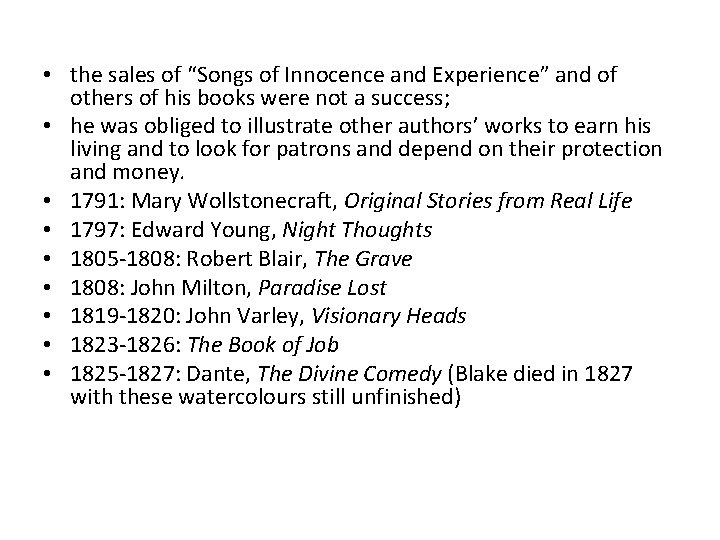  • the sales of “Songs of Innocence and Experience” and of others of