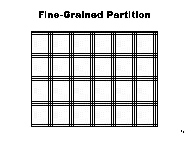 Fine-Grained Partition 32 