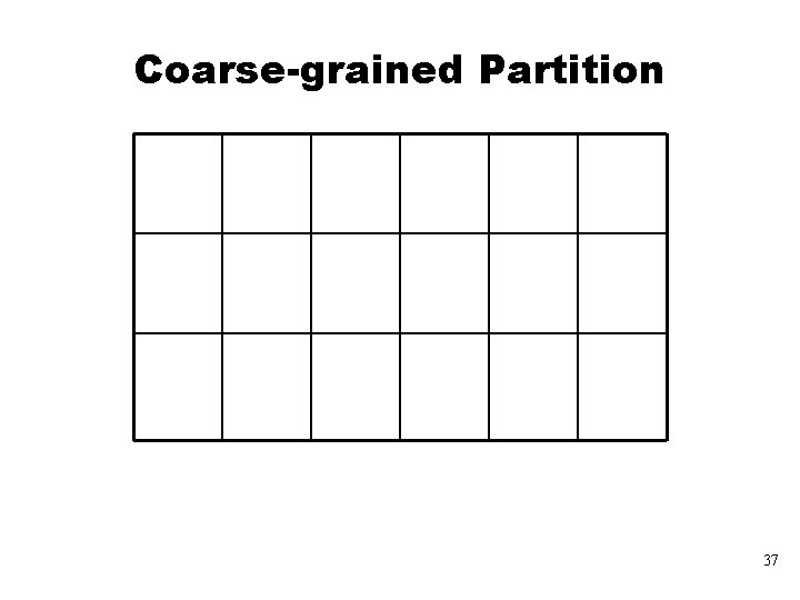 Coarse-grained Partition 37 