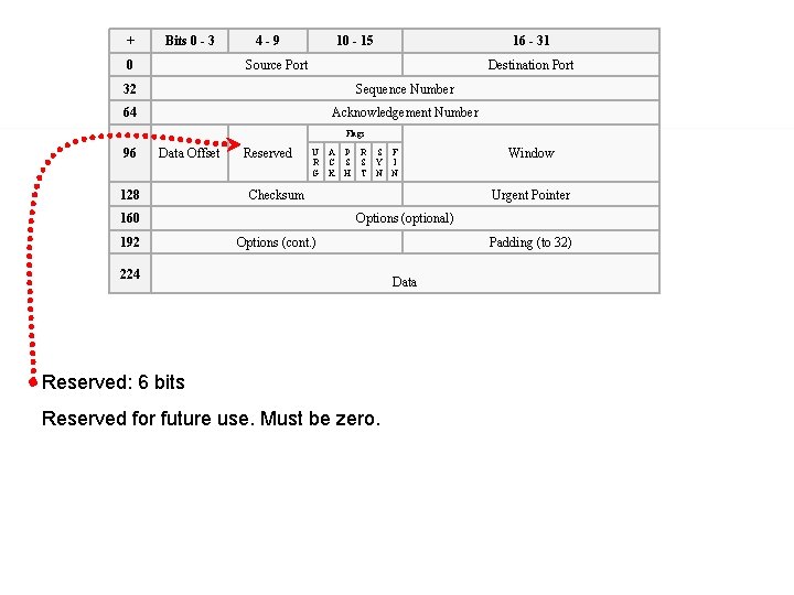 + Bits 0 - 3 0 4 -9 10 - 15 16 - 31