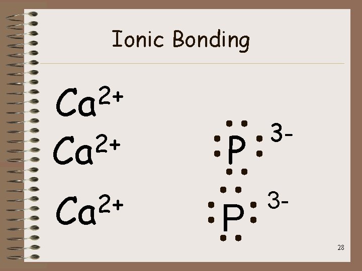Ionic Bonding 2+ Ca P 3 - P 328 