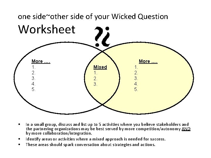 one side~other side of your Wicked Question Worksheet More …. 1. 2. 3. 4.