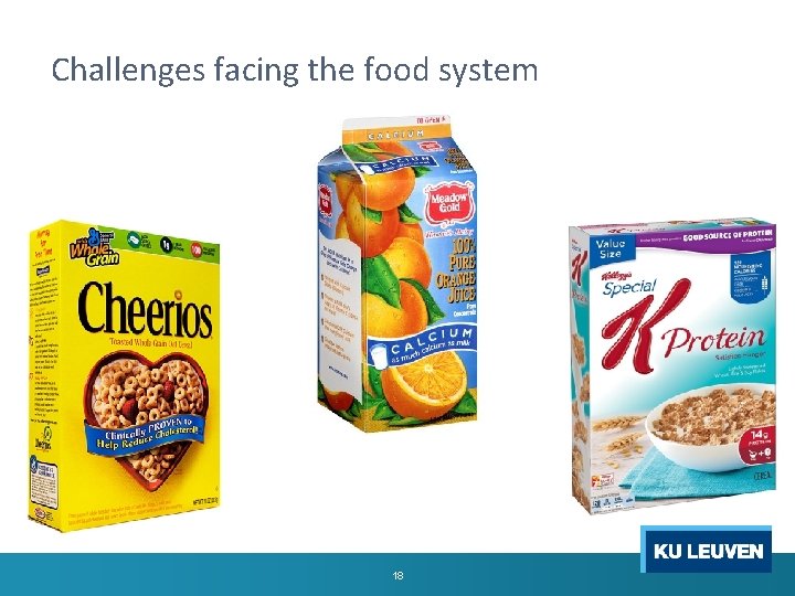 Challenges facing the food system 18 