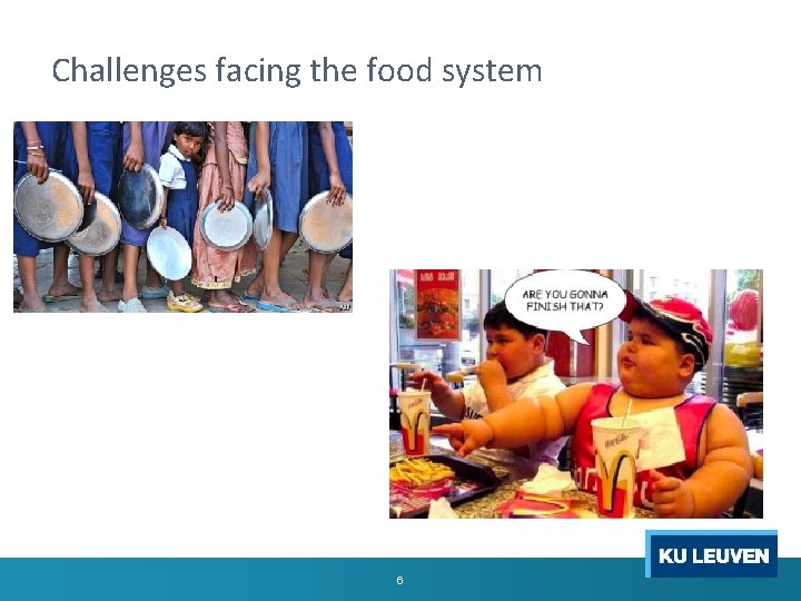 Challenges facing the food system 6 
