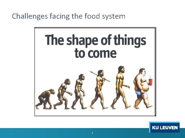 Challenges facing the food system 7 