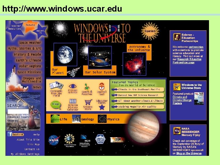 http: //www. windows. ucar. edu 