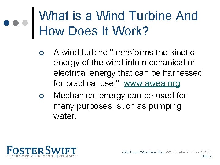 Cross Border Training Module What is a Wind Turbine And How Does It Work?