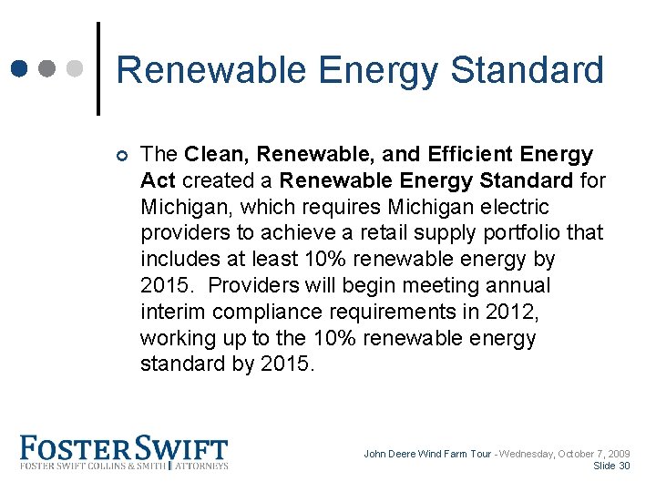 Cross Border Training Module Renewable Energy Standard ¢ The Clean, Renewable, and Efficient Energy