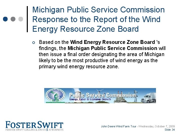 Cross Border Training Module Michigan Public Service Commission Response to the Report of the