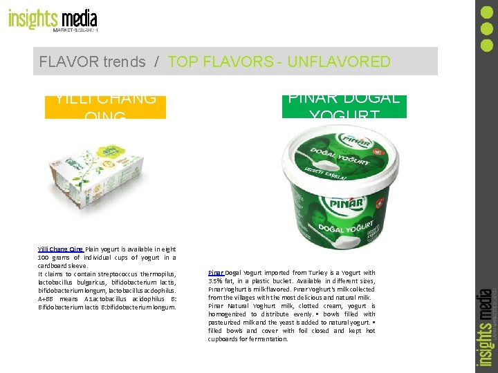 FLAVOR trends / TOP FLAVORS - UNFLAVORED YILLI CHANG QING Yilli Chang Qing Plain