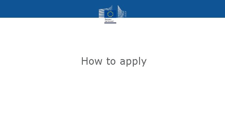 How to apply 