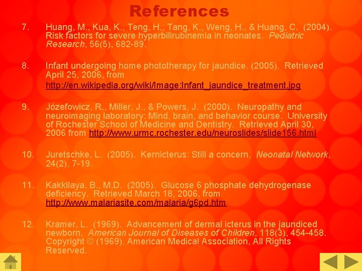 References 7. Huang, M. , Kua, K. , Teng, H. , Tang, K. ,