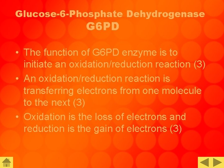 Glucose-6 -Phosphate Dehydrogenase G 6 PD • The function of G 6 PD enzyme