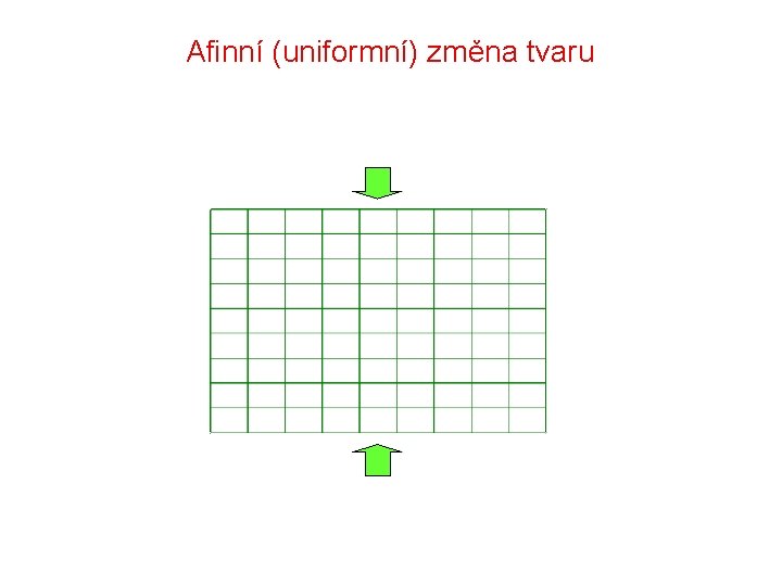 Afinní (uniformní) změna tvaru 