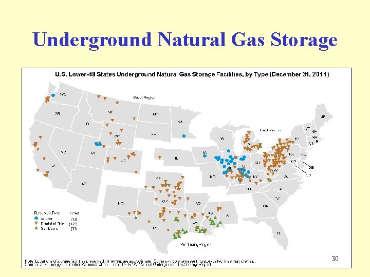 Underground Natural Gas Storage 30 