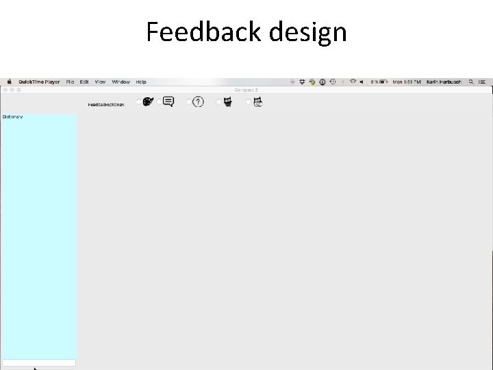 Feedback design 23 