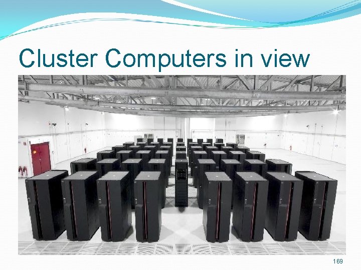 Cluster Computers in view 169 Cluster Computers in view 169