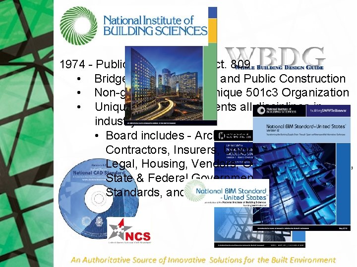 1974 - Public Law 93 -383, Sect. 809 • Bridge between Private and Public