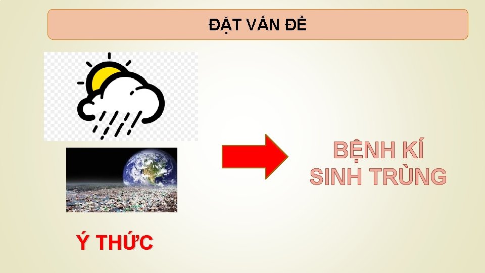 ĐẶT VẤN ĐỀ BỆNH KÍ SINH TRÙNG Ý THỨC 