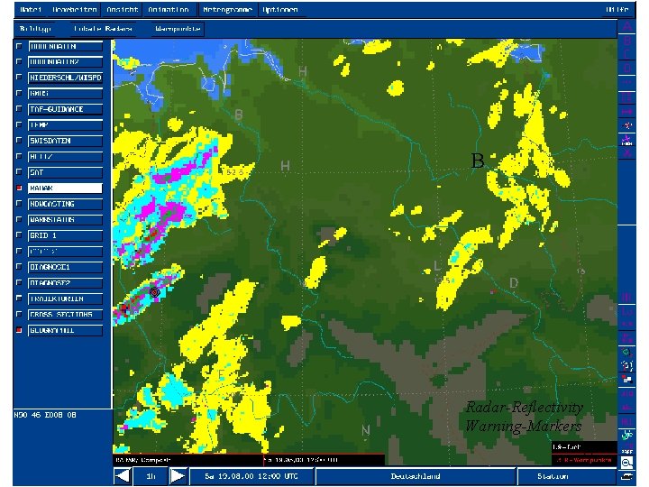 B Radar-Reflectivity Warning-Markers 15 