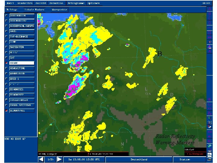 B Radar-Reflectivity Warning-Markers 18 