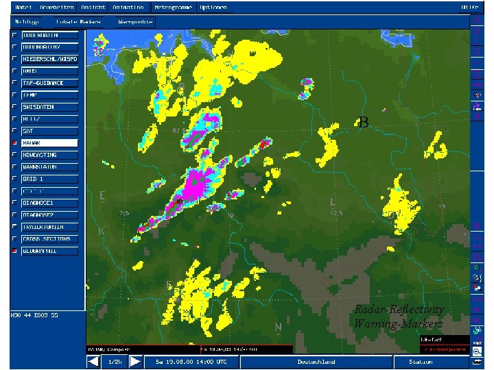 B Radar-Reflectivity Warning-Markers 19 