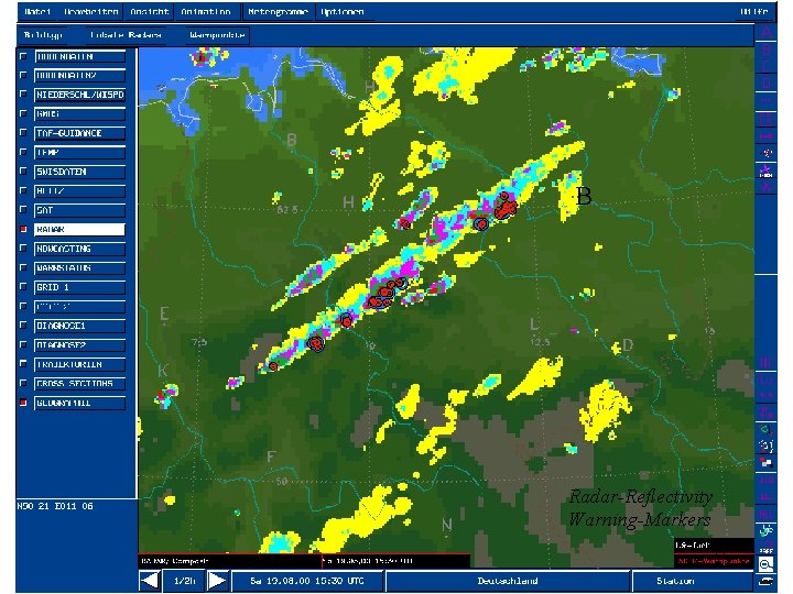 B Radar-Reflectivity Warning-Markers 22 